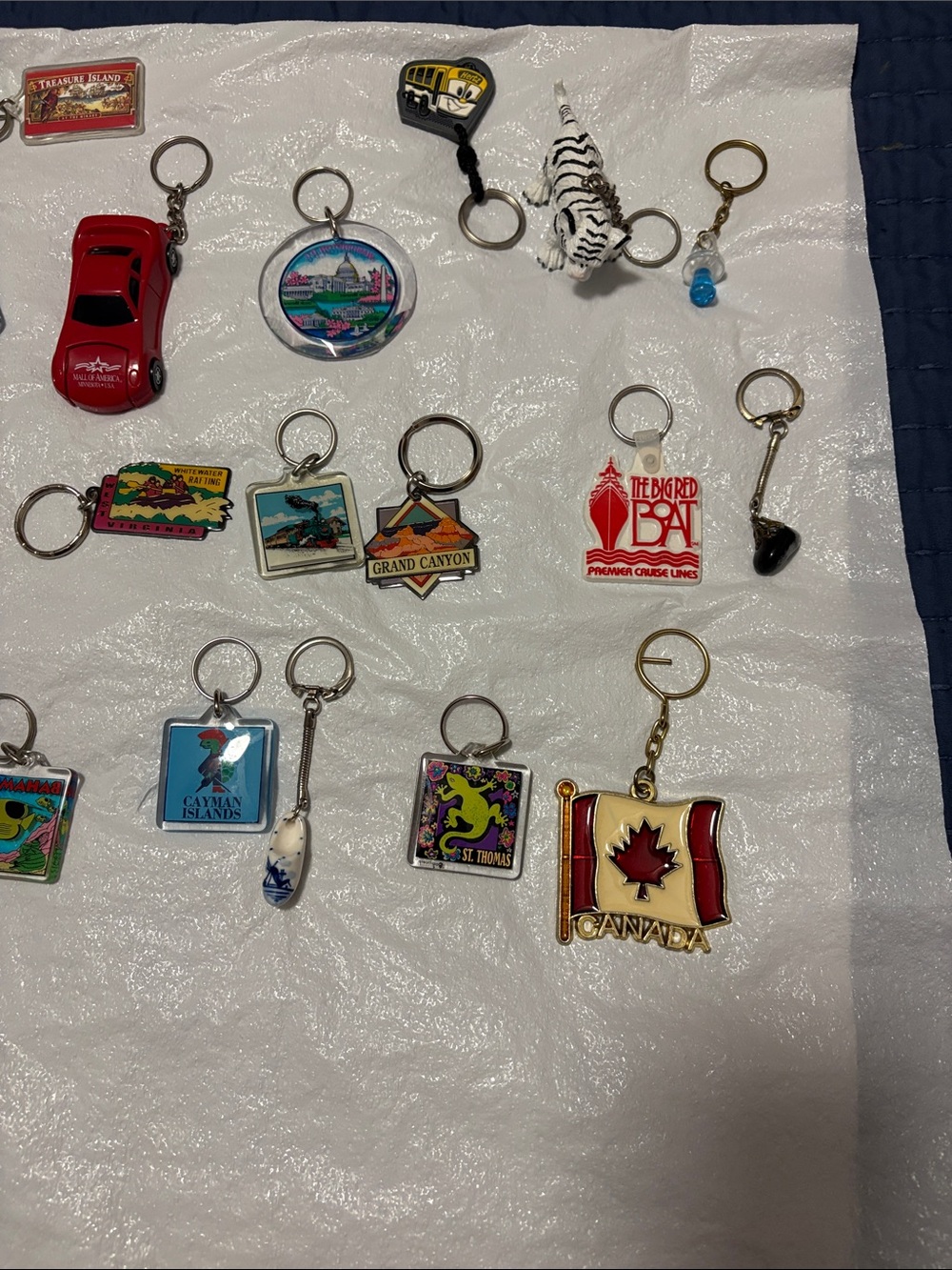 Assorted Keychain Collection - Multi-Color Keyring Set - Picture 4 of 10